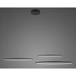 Altavola Design Ledowe Okręgi függőlámpa 3x113 W fekete LA075/CO3_120_in_3k_black
