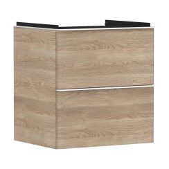 Hansgrohe Xelu Q szekrény 58x49.5x60.5 cm mosdókagyló alá akasztható fehér-tölgy 54025700