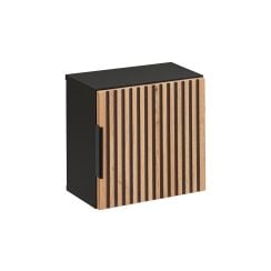 Comad Xilo szekrény 35x35x22 cm oldalra akasztható fekete-szürke-tölgy XILO BLACK WOTAN 83-01-D-1D