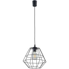 TK Lighting Diamond függőlámpa 1x15 W fekete 6206