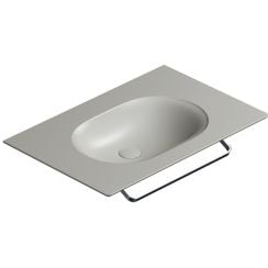 Catalano Horizon mosdótál 75x50 cm négyszögletes klasszikus-beépíthető szürke/kő 0520760023