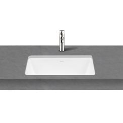 Oltens Drammen mosdótál 48x36.5 cm négyszögletes alulról beépíthető fehér 40606000