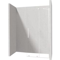 Deante Prizma zuhanykabin fal walk-in 120 cm fehér matt üveg/átlátszó üveg KTJ_A32R