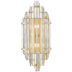 Zuma Line Alexandria oldalfali lámpa 2x42 W átlátszó-arany W0556-02A-V7V7