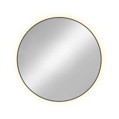 Baltica Design Tiny Border Bright tükör 60x60 cm kerek világítással arany 5904107910598