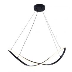 Zuma Line Erda függőlámpa 1x45 W fekete 19600P-BK