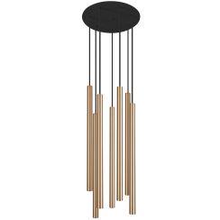 Nowodvorski Lighting Laser függőlámpa több mint 6x10 W fekete-sárgaréz 8921