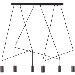 Nowodvorski Lighting Imbria függőlámpa 6x10 W fekete 9675