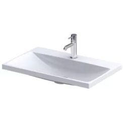 Oristo Compact mosdótál 60x38 cm négyszögletes beépíthető fehér UME-C-ET-60-92