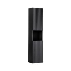 Comad Nova Black szekrény 30x25x140 cm oldalt függő fekete NOVA BLACK D 80-03-2D(W80-01D)