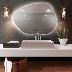 Baltica Design Bright Stain I tükör 90x64 cm világítással 5904107914442