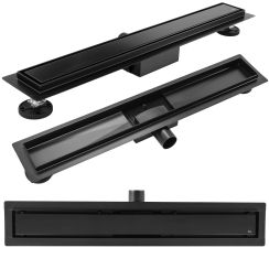 Rea Neox Czarny lineáris lefolyó 80 cm fekete REA-G6604