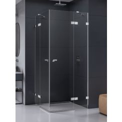 New Trendy Eventa zuhanykabin 120x110 cm négyszögletes króm fényes/átlátszó üveg EXK-4551