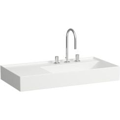 Laufen Kartell mosdótál 90x46 cm négyszögletes fehér H8103390001581