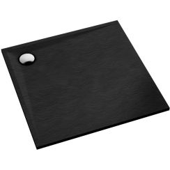 Schedline Libra Black Stone négyzet alakú zuhanytálca 90x90 cm fekete 3SP.L1K-9090/C/ST