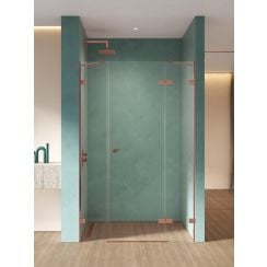 New Trendy Eventa Copper Shine zuhanyajtók 170 cm dönthető réz fényes/átlátszó üveg EXK-6369