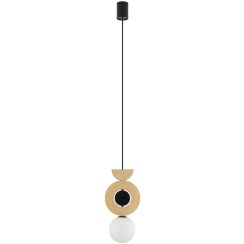 Nowodvorski Lighting Drops Wood függőlámpa 1x12 W fekete 11174