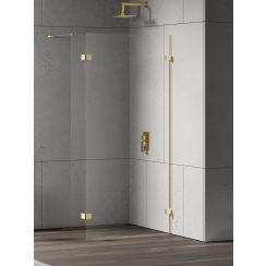 New Trendy Eventa Gold Shine zuhanykabin fal walk-in 120 cm arany fényes/átlátszó üveg EXK-4855