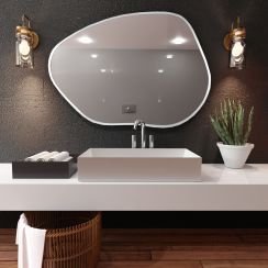 Baltica Design Bright Stain I tükör 70x50 cm világítással fehér 5904107916576