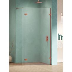 New Trendy Eventa Copper Shine zuhanykabin fal walk-in 140 cm réz fényes/átlátszó üveg EXK-6539
