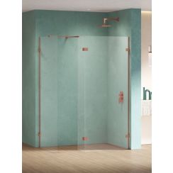 New Trendy Eventa Copper Shine zuhanykabin fal walk-in 120 cm réz fényes/átlátszó üveg EXK-6557