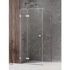 New Trendy Avexa zuhanykabin 120x90 cm négyszögletes króm fényes/átlátszó üveg EXK-1507