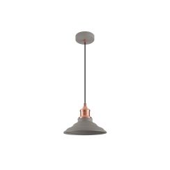 GTV Loret függőlámpa 1x40 W szürke/hamvas OS-LOR-M-E27-15-DEC