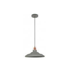 GTV Loret függőlámpa 1x40 W szürke/hamvas OS-LOR-L-E27-15-DEC