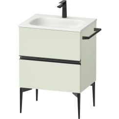 Duravit Sivida szekrény 61x47.7x59.2 cm mosdókagyló alá akasztható fekete-zöld SV46500BDHH0000