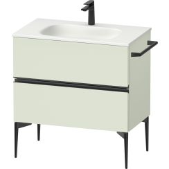 Duravit Sivida szekrény 81x47.7x59.2 cm mosdókagyló alá akasztható fekete-zöld SV46510BDHH0000