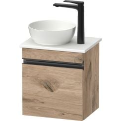 Duravit Sivida szekrény 40x32.5x44 cm mosdókagyló alá akasztható fekete-tölgy SV4656RBD550000