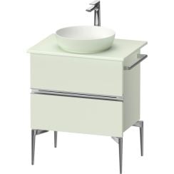 Duravit Sivida szekrény 64.5x47.5x54.8 cm mosdókagyló alá akasztható zöld-króm SV4657010HH0000