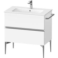 Duravit Sivida szekrény 81x47.7x59.1 cm mosdókagyló alá akasztható fehér-króm SV4644010180000