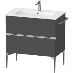 Duravit Sivida szekrény 81x47.7x59.1 cm mosdókagyló alá akasztható grafit-króm SV4644010490000