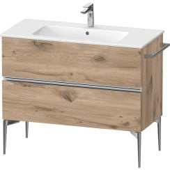 Duravit Sivida szekrény 101x47.7x59.1 cm mosdókagyló alá akasztható tölgy-króm SV4645010550000