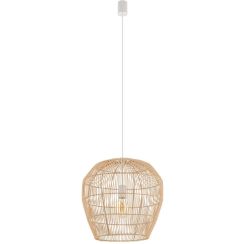 Nowodvorski Lighting Haiti függőlámpa 1x25 W fehér-fa 11163