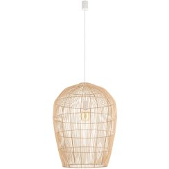 Nowodvorski Lighting Haiti függőlámpa 1x25 W fehér-fa 11165