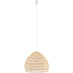 Nowodvorski Lighting Boho függőlámpa 1x25 W fehér-fa 11152