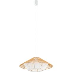 Nowodvorski Lighting Japandi függőlámpa 1x25 W fehér-fa 11157