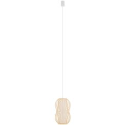 Nowodvorski Lighting Puket függőlámpa 1x25 W fehér-fa 11160