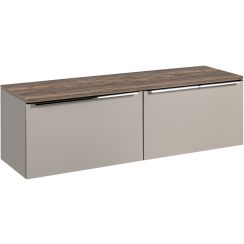 Készlet szekrény Comad Santa Fe Taupe SANTA FE TAUPE 82-80-B-2S, szekrény feletti pult Comad Sante Fe Oak SANTAFEOAK89-160-A