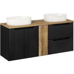 Készlet szekrény Comad Nova Black NOVA BLACK D2 82-60-2S, szekrény Comad Nova Black NOVA BLACK D2 82-60-2D, BEYOND 5 WHITE ( E-6564 ), NOVA OAK A 81-20-1D(W81-01A), NOVA OAK A 89-140