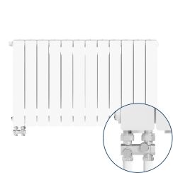 KFA Armatura ADR500 szobai radiátor 57x96.6 cm podłączenie alsó fehér 763-124-44