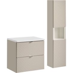 Készlet szekrény Comad Viva Cashmere VIVA CASHMERE 82-60-2S, szekrény Comad Viva Cashmere VIVA CASHMERE 80-03-2D, NOVA WHITE 89-60