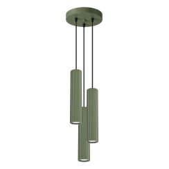 Sollux Lighting Karbon függőlámpa 3x10 W zöld SL.1614
