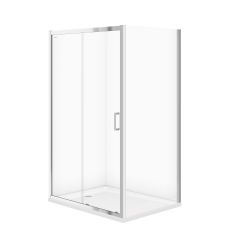 Cersanit Iva zuhanykabin zuhanytállal 120x90 cm négyszögletes króm fényes/átlátszó üveg S601-248