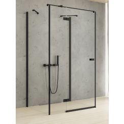 New Trendy Reflexa Black zuhanykabin 120x70 cm négyszögletes fekete matt/átlátszó üveg EXK-5045