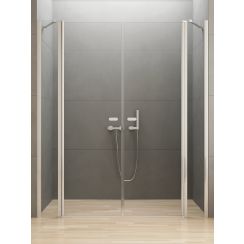 New Trendy New Soleo zuhanyajtók 160 cm dönthető króm fényes/átlátszó üveg D0267A
