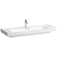 Laufen Meda mosdótál 120x46 cm négyszögletes klasszikus-beépíthető fehér fényes H8141110001041