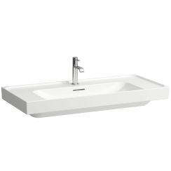 Laufen Meda mosdótál 100x46 cm négyszögletes klasszikus fehér fényes H8161190001041